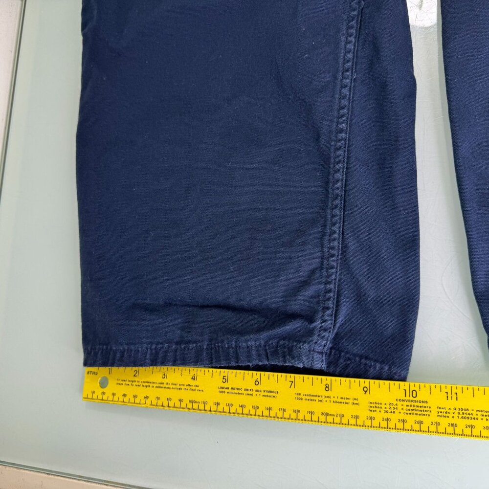 Carhartt 5 Pocket Work Pants 54X32 Relaxed Fit Rugged Flex Stretch Canvas Blue - Picture 7 of 12